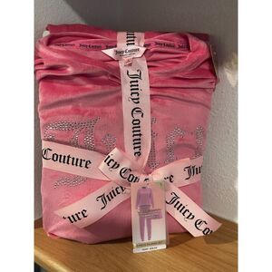 Juicy Couture 3 Piece Pajama Set - Pink Large NWT